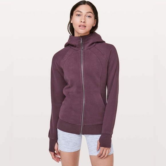 Lululemon Scuba Full-Zip Hoodie Purple - Picture 1 of 5